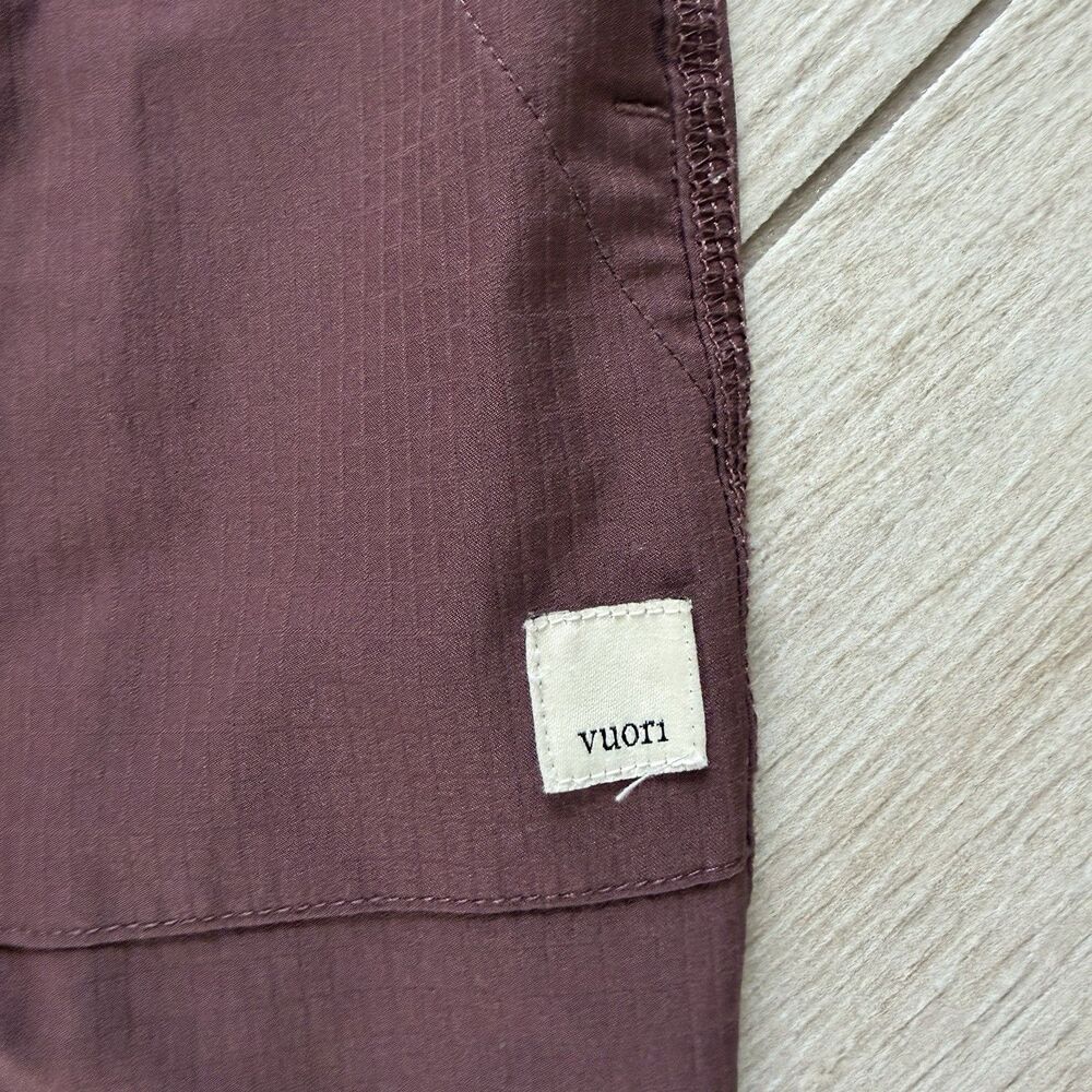 Vuori Fig Maroon Summits Woven Ripstop Jogger Activewear Pants Small Womens - Picture 4 of 8